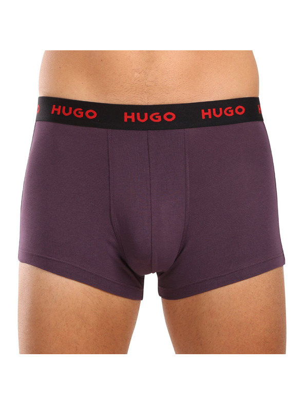 HUGO Komplet treh - moške boksarice HUGO večbarvne