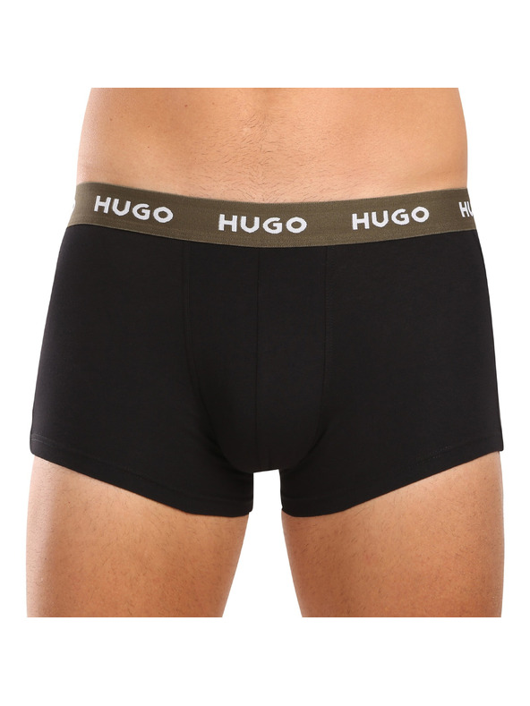 HUGO Komplet treh - moške boksarice HUGO večbarvne