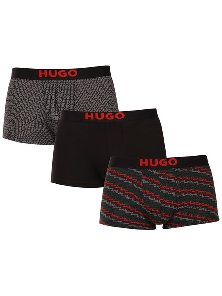 HUGO Komplet treh - moške boksarice HUGO večbarvne