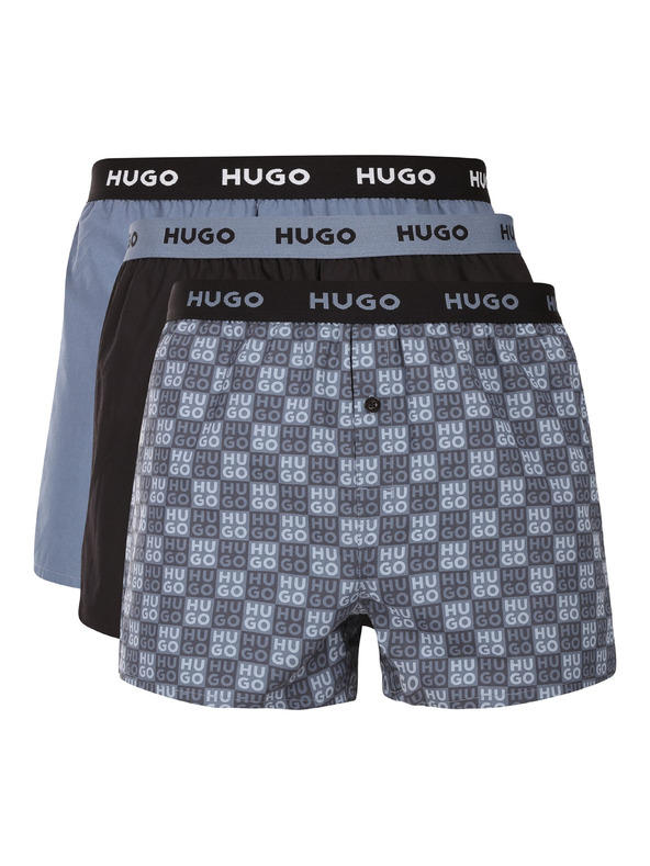 HUGO Komplet treh - moške spodnjice HUGO večbarvne