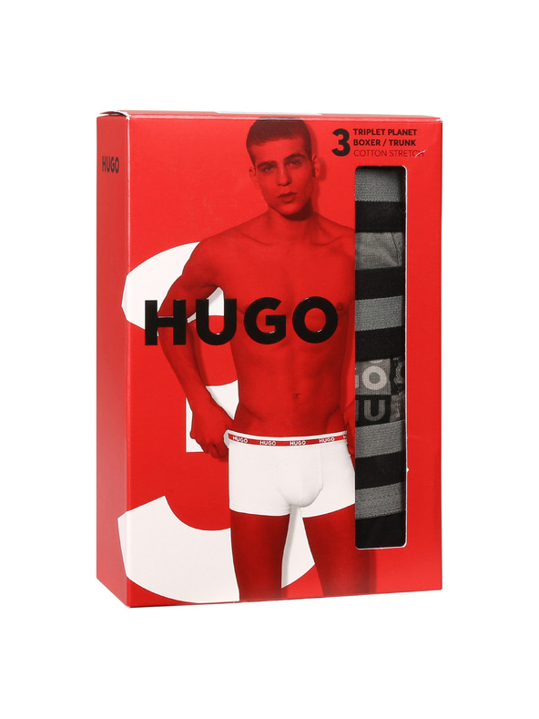 HUGO Komplet treh - moške boksarice HUGO večbarvne