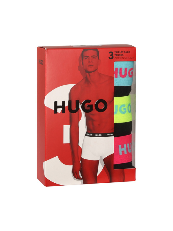 HUGO Komplet treh - moške boksarice HUGO večbarvne