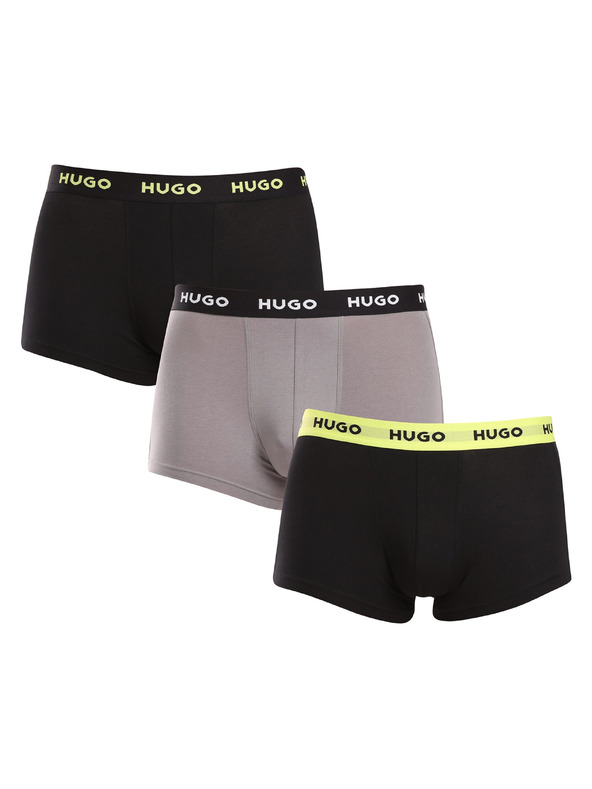 HUGO Komplet treh - moške boksarice HUGO večbarvne