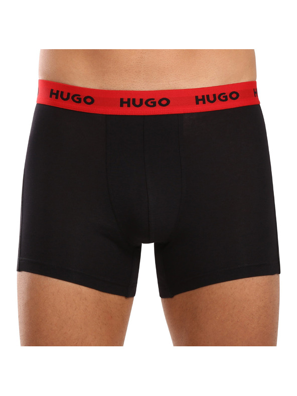 HUGO Komplet treh - moške boksarice HUGO večbarvne