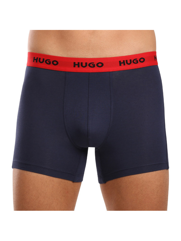 HUGO Komplet treh - moške boksarice HUGO večbarvne