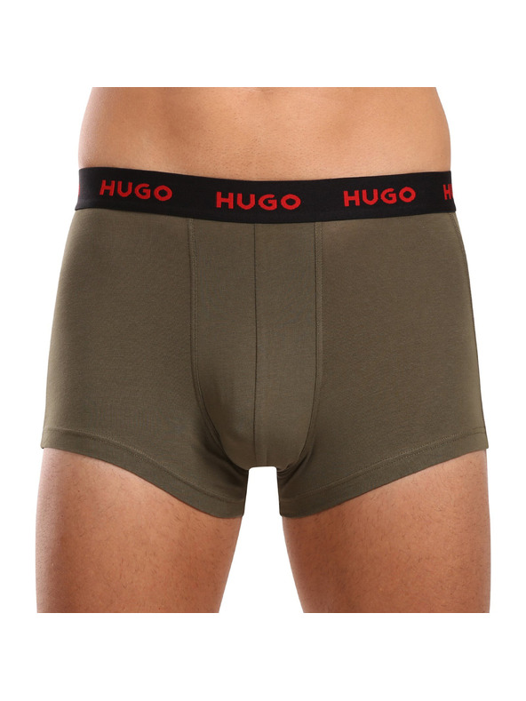 HUGO Komplet treh - moške boksarice HUGO večbarvne