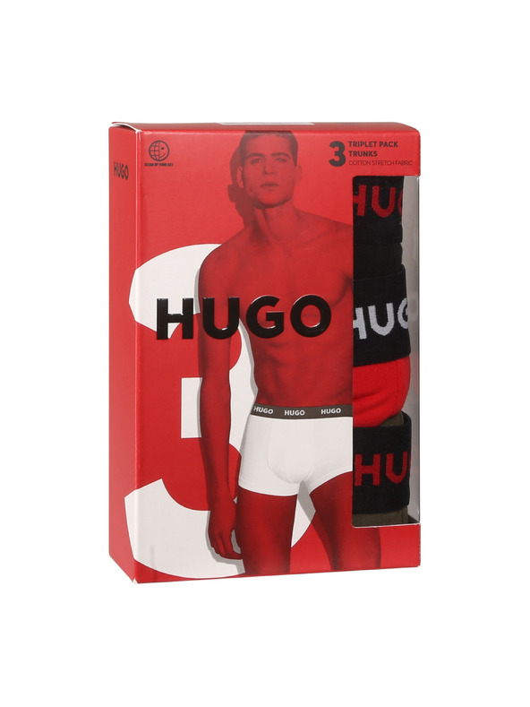 HUGO Komplet treh - moške boksarice HUGO večbarvne