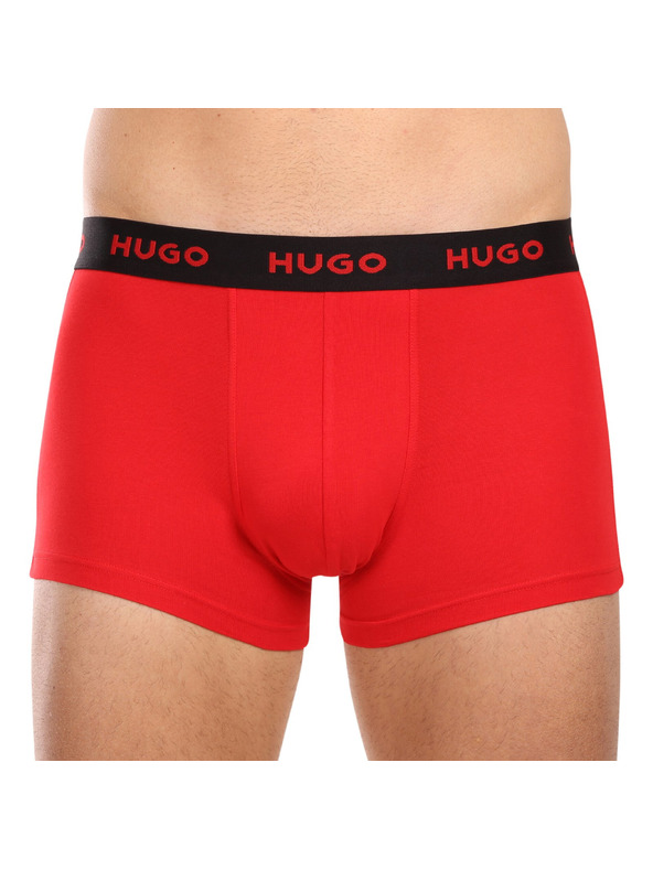 HUGO Komplet treh - moške boksarice HUGO večbarvne
