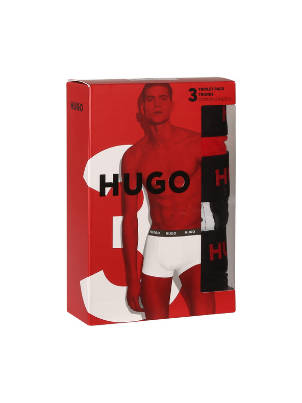 HUGO Komplet treh - moške boksarice HUGO večbarvne