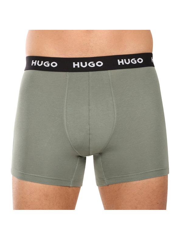 HUGO Komplet treh - moške boksarice HUGO večbarvne