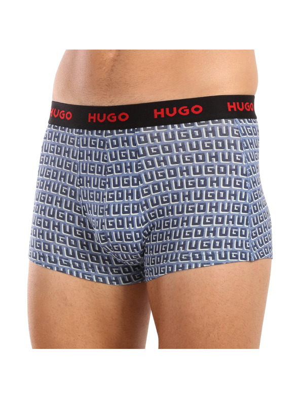 HUGO Komplet treh - moške boksarice HUGO večbarvne
