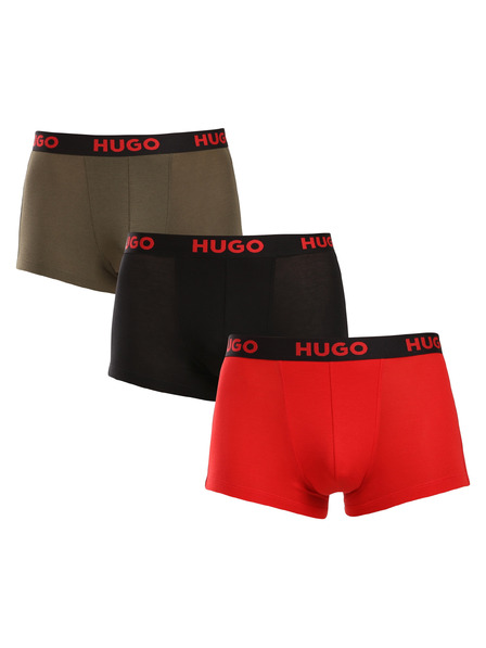 HUGO Komplet treh - moške boksarice HUGO večbarvne