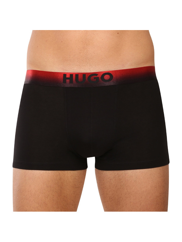 HUGO Komplet treh - moške boksarice HUGO črne