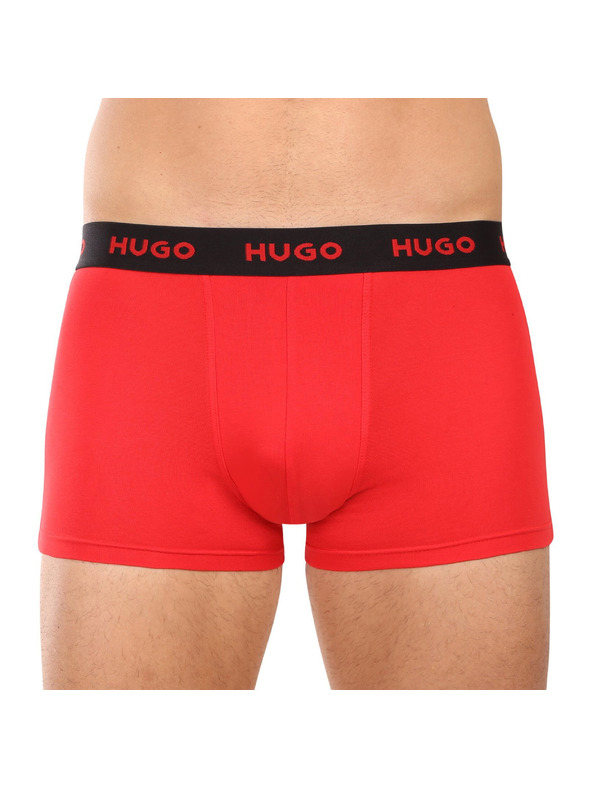 HUGO Komplet treh - moške boksarice HUGO večbarvne