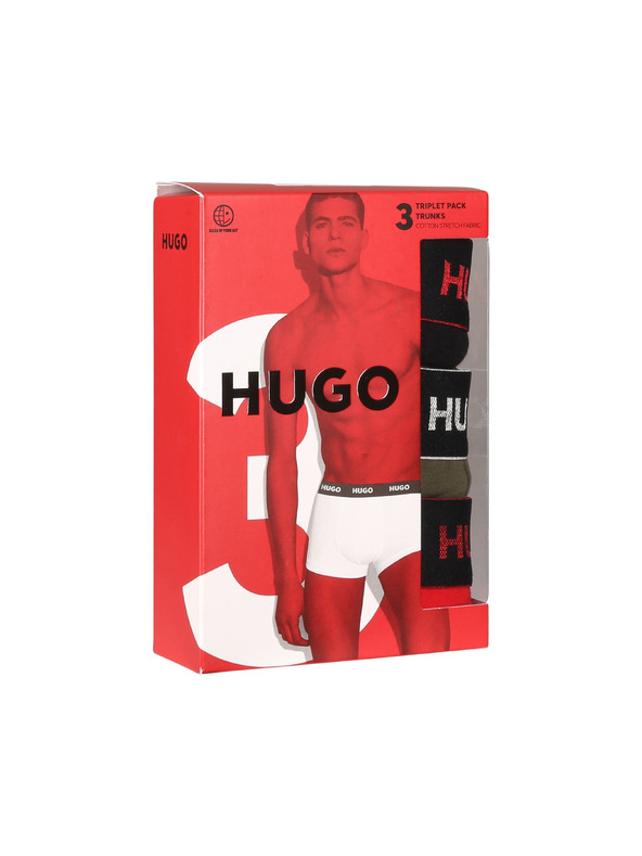 HUGO Komplet treh - moške boksarice HUGO večbarvne