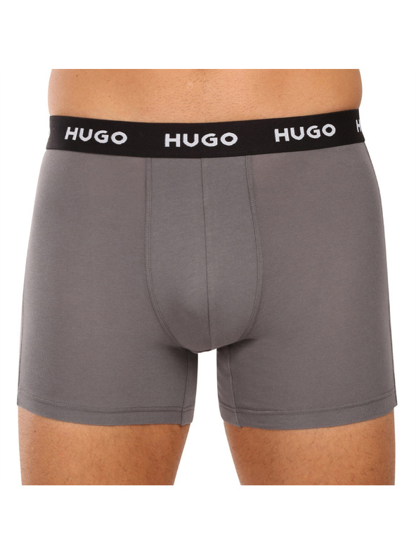 HUGO Komplet treh - moške boksarice HUGO večbarvne