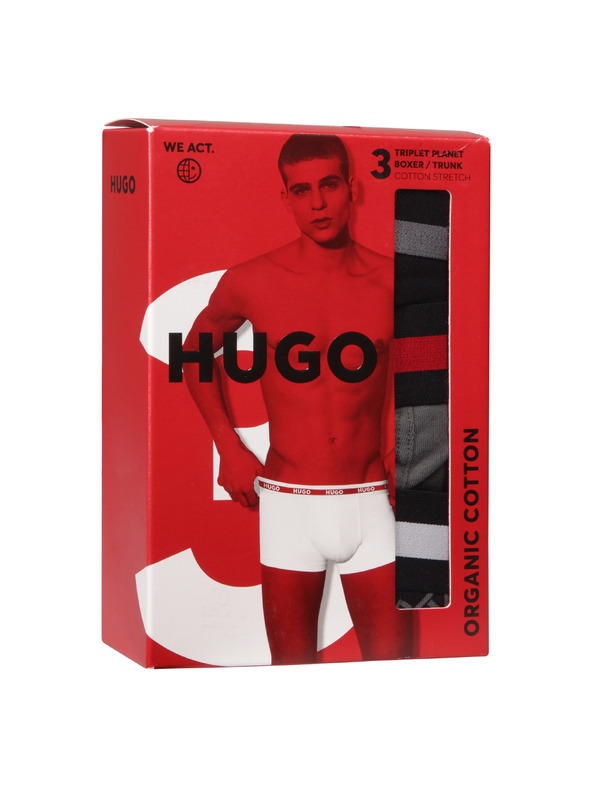 HUGO Komplet treh - moške boksarice HUGO večbarvne