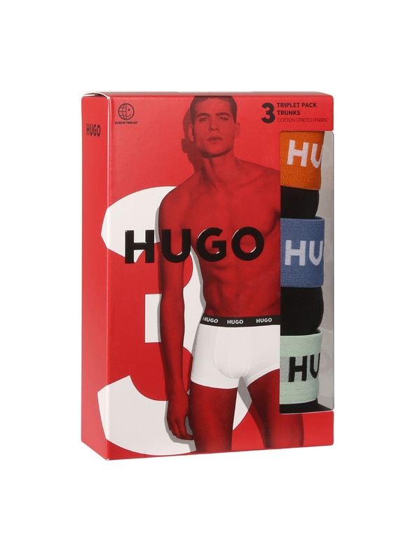 HUGO Komplet treh - moške boksarice HUGO večbarvne
