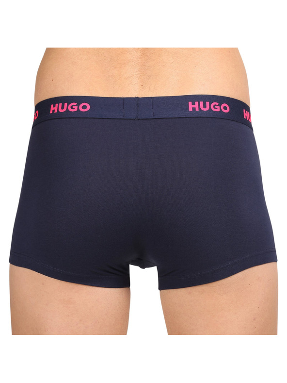 HUGO Komplet treh - moške boksarice HUGO večbarvne