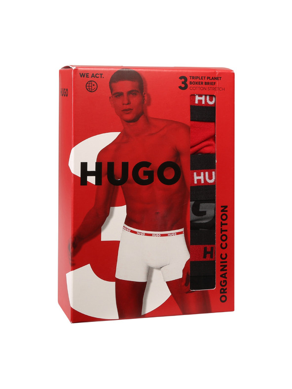 HUGO Komplet treh - moške boksarice HUGO večbarvne