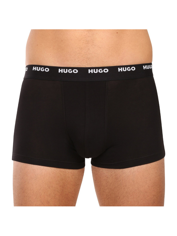 HUGO Komplet petih - moške boksarice HUGO črne