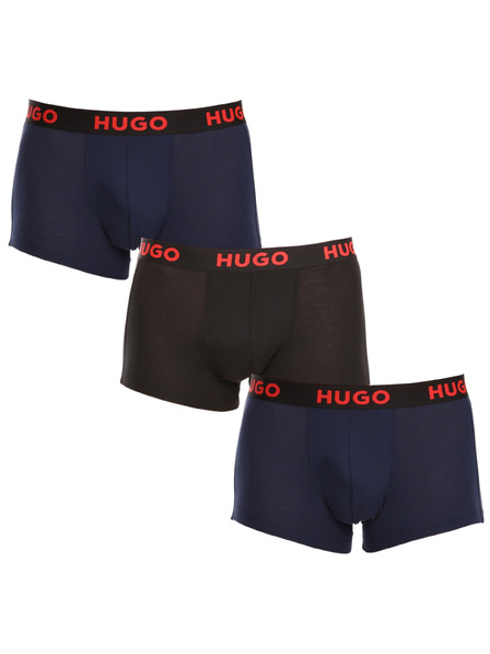 HUGO Komplet treh - moške boksarice HUGO večbarvne