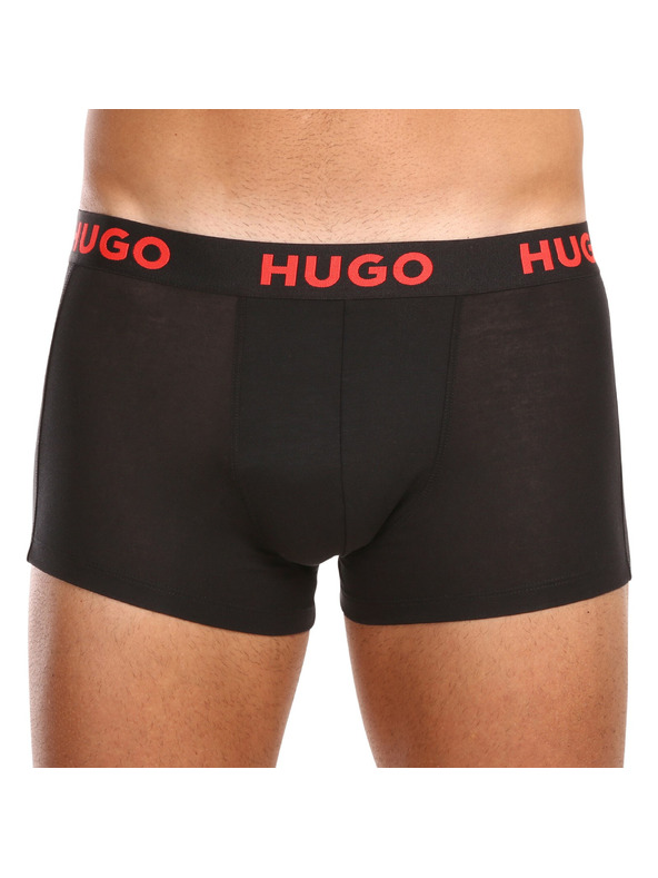 HUGO Komplet treh - moške boksarice HUGO večbarvne