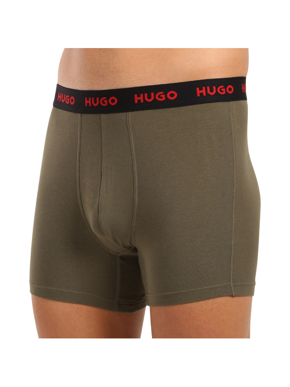 HUGO Komplet treh - moške boksarice HUGO večbarvne