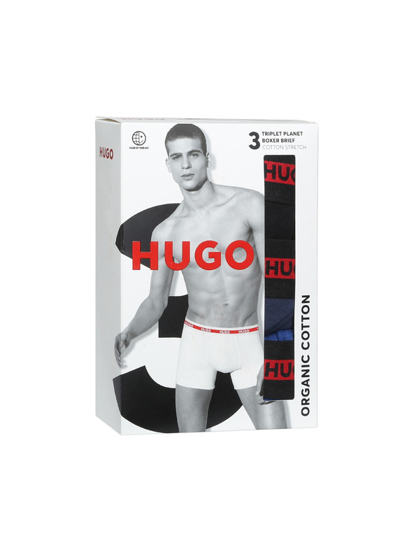 HUGO Komplet treh - moške boksarice HUGO večbarvne