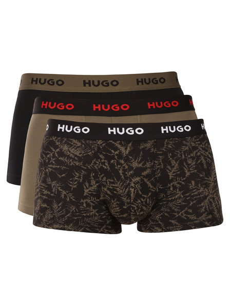 HUGO Komplet treh - moške boksarice HUGO večbarvne