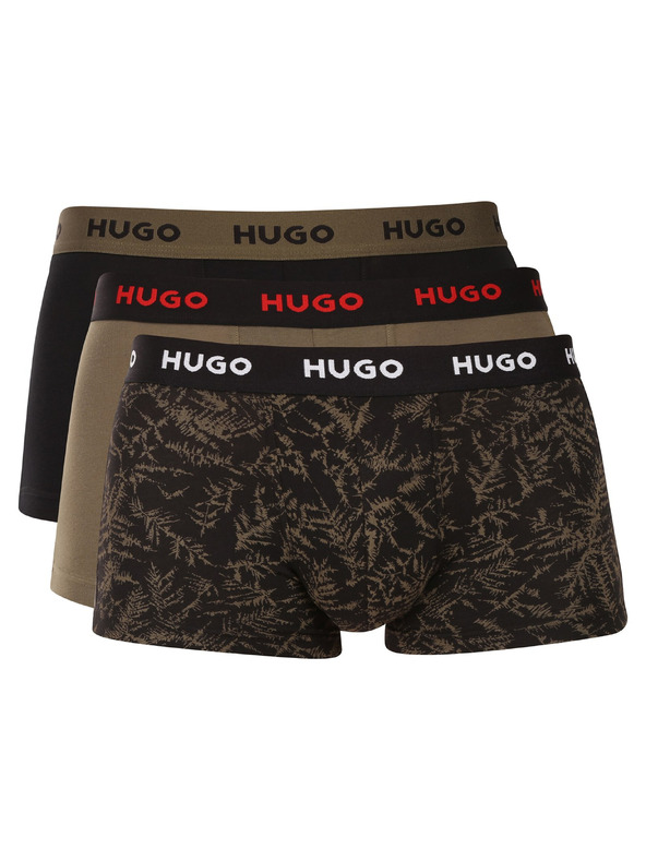 HUGO Komplet treh - moške boksarice HUGO večbarvne