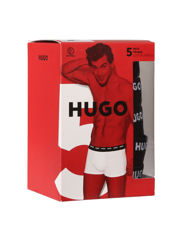 HUGO Komplet petih - moške boksarice HUGO večbarvne