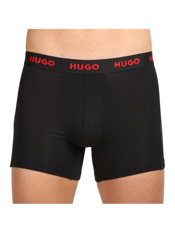 HUGO Komplet treh - moške boksarice HUGO večbarvne