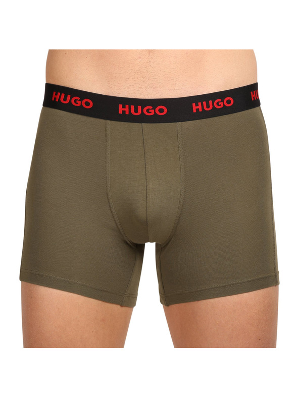 HUGO Komplet treh - moške boksarice HUGO večbarvne