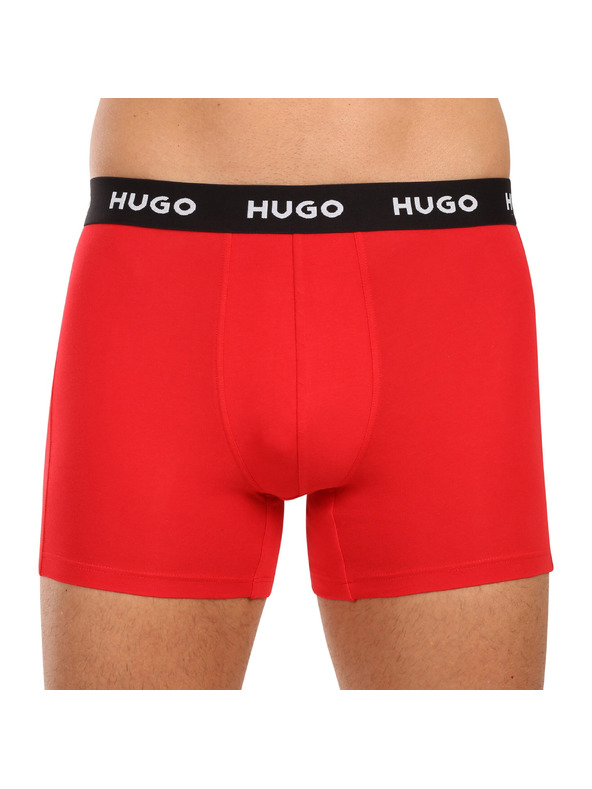HUGO Komplet treh - moške boksarice HUGO večbarvne