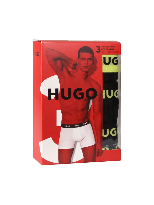 HUGO Komplet treh - moške boksarice HUGO večbarvne