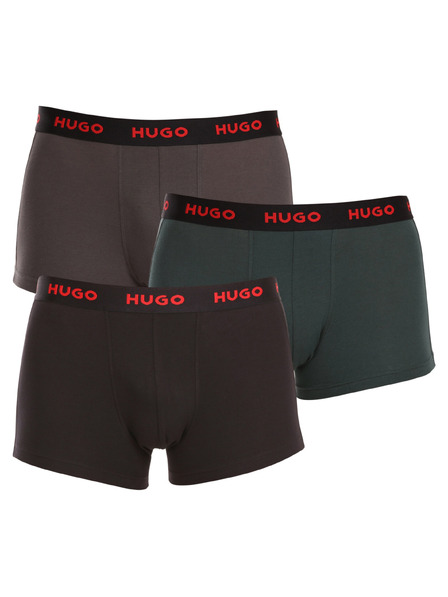 HUGO Komplet treh - moške boksarice HUGO večbarvne