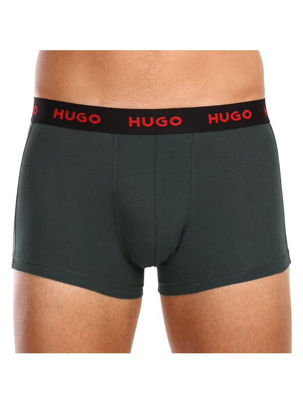 HUGO Komplet treh - moške boksarice HUGO večbarvne