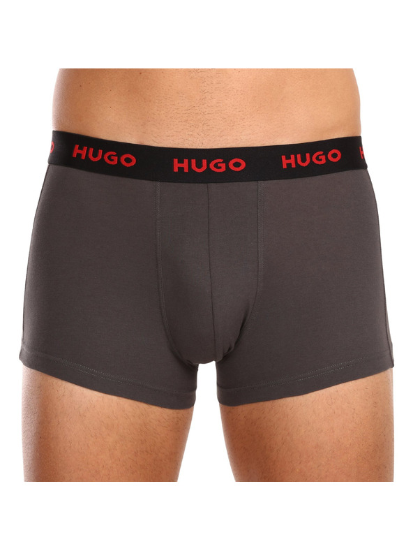 HUGO Komplet treh - moške boksarice HUGO večbarvne