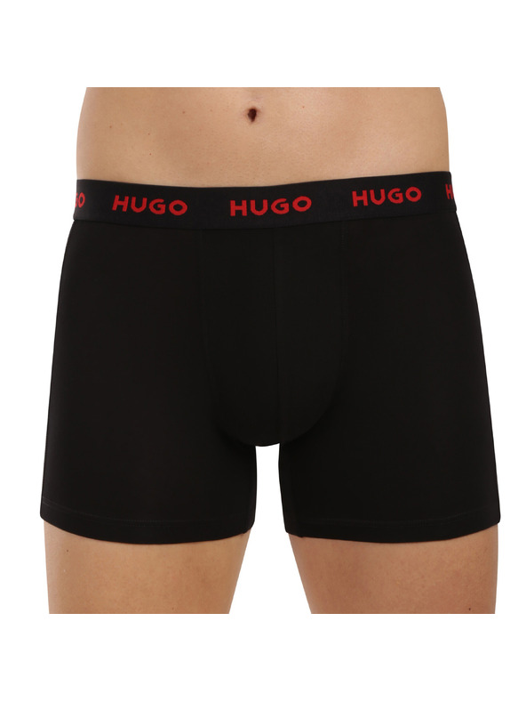 HUGO Komplet treh - moške boksarice HUGO večbarvne