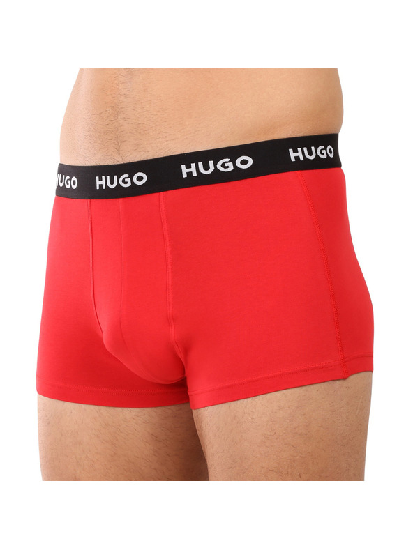 HUGO Komplet treh - moške boksarice HUGO večbarvne