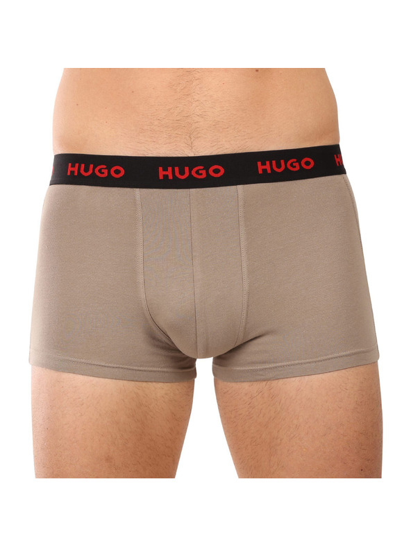 HUGO Komplet treh - moške boksarice HUGO večbarvne
