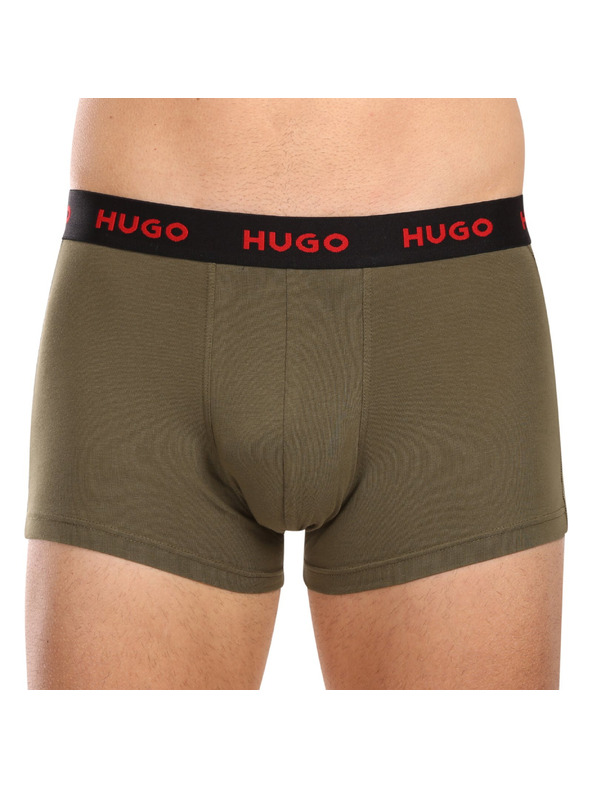 HUGO Komplet treh - moške boksarice HUGO večbarvne