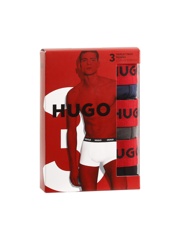HUGO Komplet treh - moške boksarice HUGO večbarvne