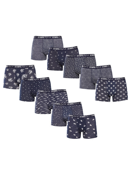 Lee Cooper Komplet desetih - moške boksarice Lee Cooper večbarvne