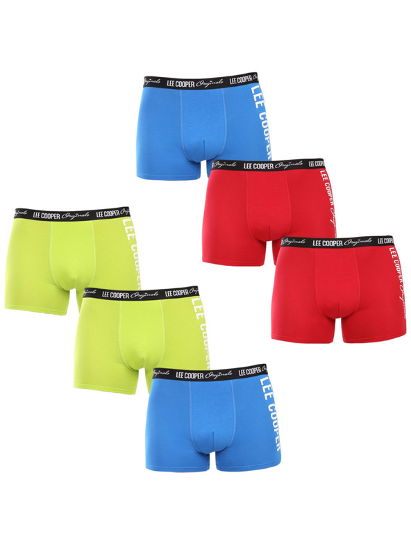 Lee Cooper Komplet šestih - moške boksarice Lee Cooper večbarvne