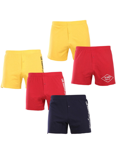 Lee Cooper Komplet petih - moške spodnjice Lee Cooper večbarvne