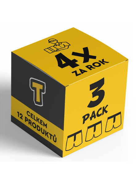 Nedeto 4x Komplet treh - moške spodnjice Nedeto - četrtletno letno naročilo