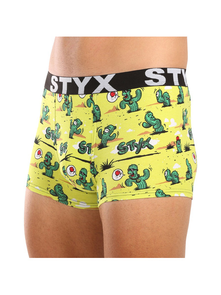 Styx Moški boksaški del Styx art športni elastičen nadstandardne kaktusi
