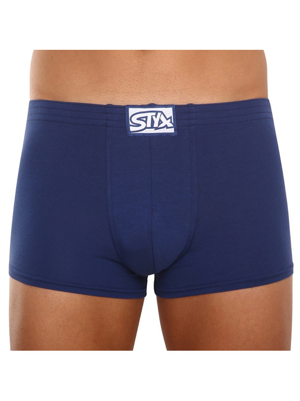 Styx Komplet treh - moški boksaški del Styx klasični elastičen temno modri